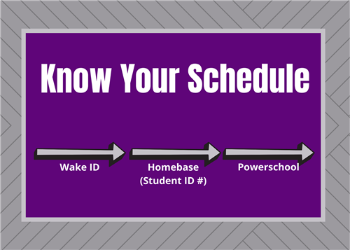 Know your Schedule 